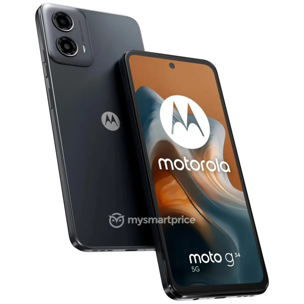 Motorola摩托罗拉G34 5G渲染图曝光 外观圆润