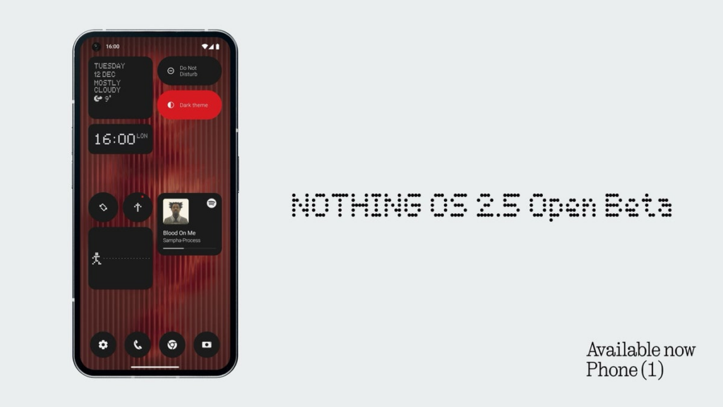 Nothing OS 2.5 Beta登陆 Phone(1)：点亮您的智能生活