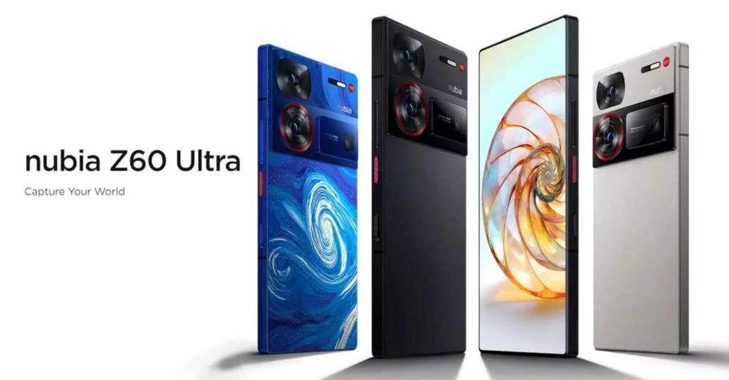 全新发布：Nubia Z60 Ultra亮相，搭载6.8英寸120Hz FHD+ AMOLED显示屏、骁龙8代3代SoC和IP68防尘防水等级