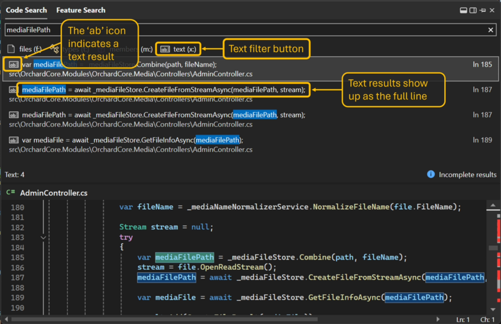 微软Visual Studio 2022 17.9 Preview 3发布，代码搜索功能全面升级