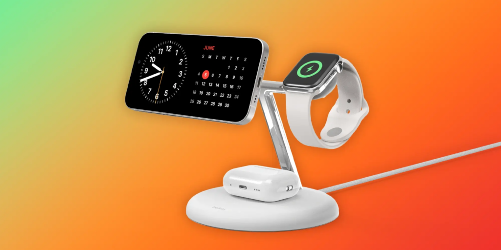 Belkin发布全新Apple DockKit支持的iPhone座充以及Qi2 3合1无线充电器等产品