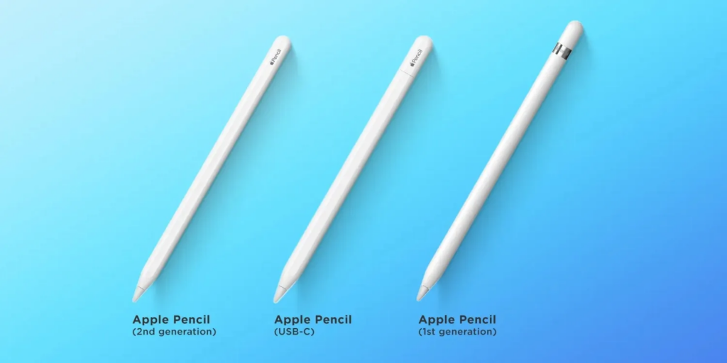 Apple Pencil USB-C、Apple Pencil 2和Apple Pencil 1：有何不同？