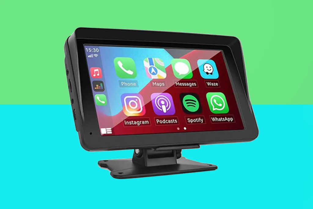 7英寸无线车载显示屏，以100美元的价格为您的汽车获取具有苹果和安卓兼容性的无线显示屏