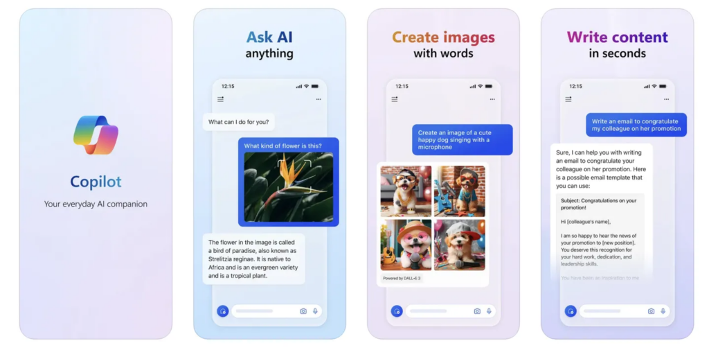 微软推出iOS版Copilot应用程序，让您体验最新的AI聊天机器人功能