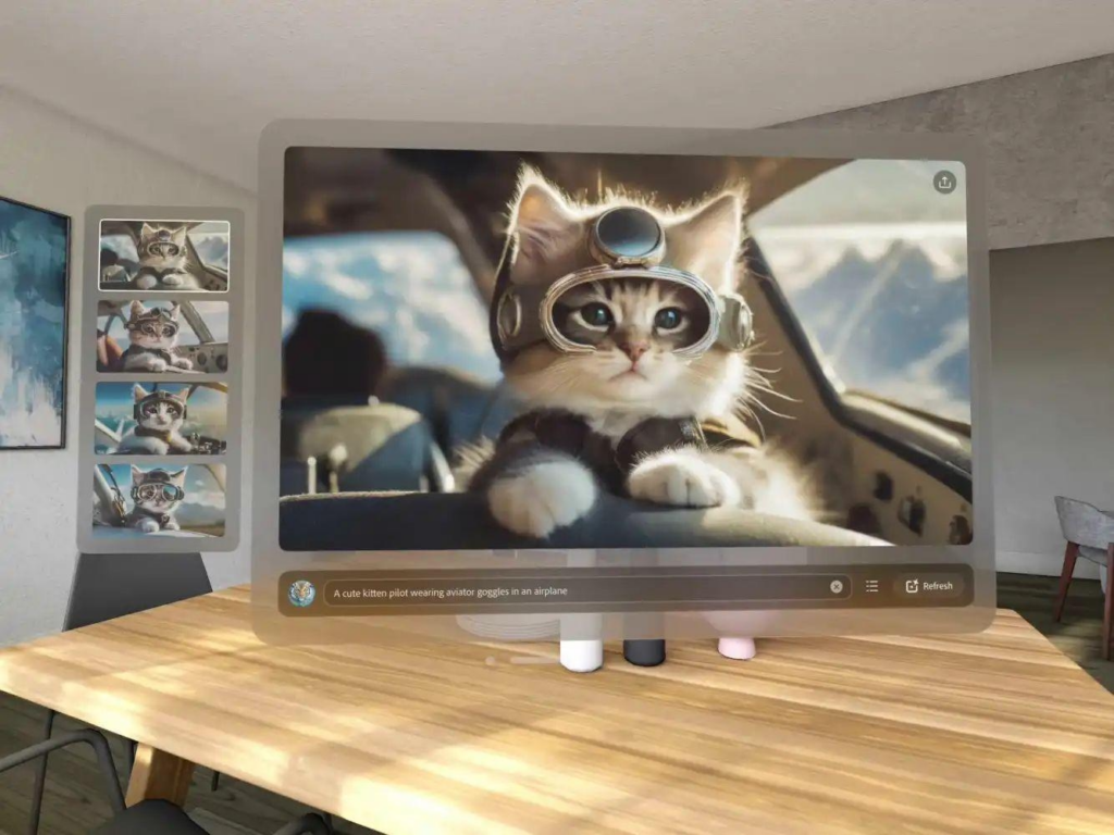 Adobe Firefly AI登陆苹果Vision Pro头显，限时免费体
