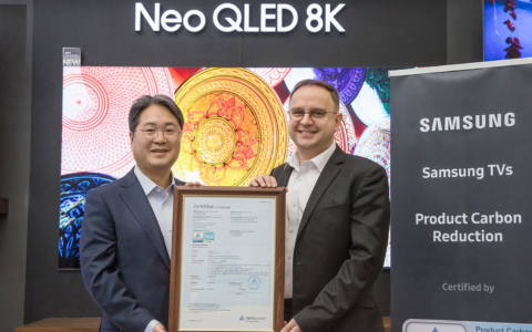 三星最新Neo QLED、OLED、Lifestyle电视获得产品碳减排认证