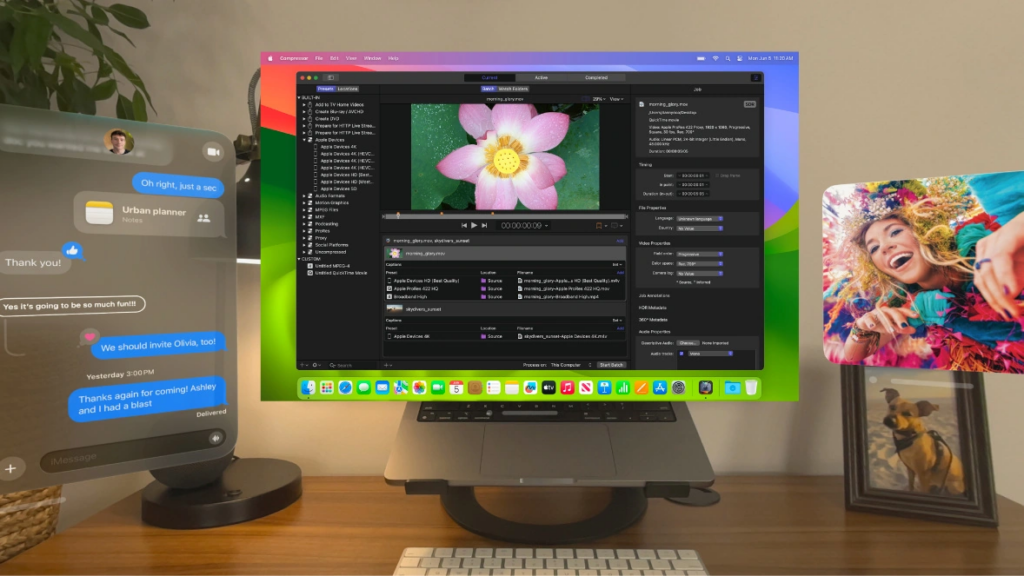苹果 Vision Pro 头显内部测试显示可扩展多个 Mac 显示屏