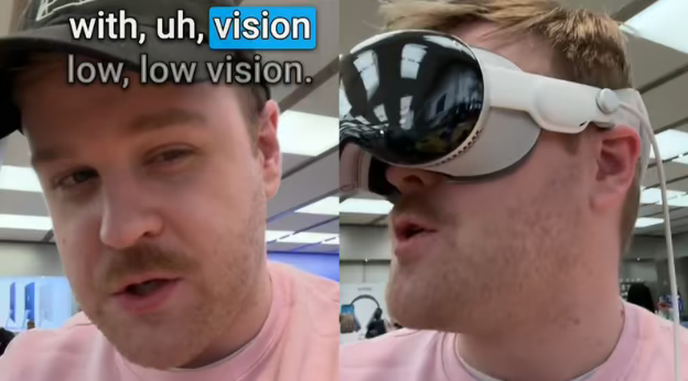 苹果 Vision Pro 头显：视障人士体验惊喜
