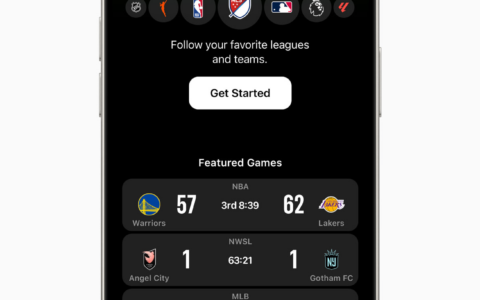 Apple发布全新应用Apple Sports，满足体育迷的需求