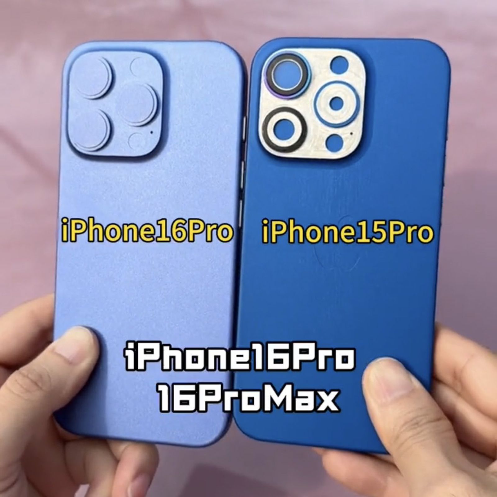 iPhone 16 机模展示外形设计变化和新按钮 - Apple iPhone