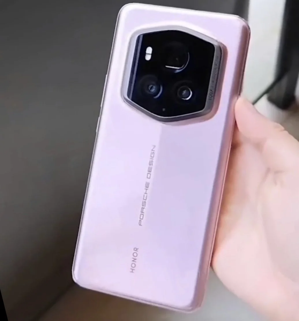 荣耀Magic6 RSR 保时捷设计真机曝光：粉紫色机身，六边形相机Deco设计