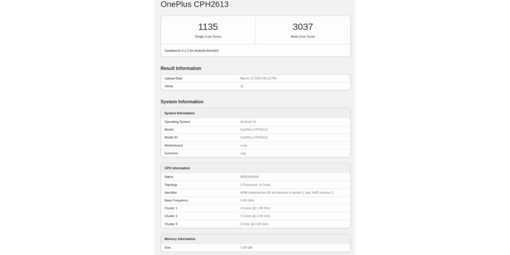OnePlus Nord CE4 在 4 月 1 日发布前通过 Geekbench 跑分测试