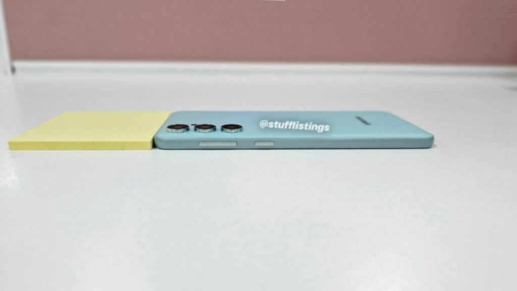 三星Galaxy M55将成为最纤薄的M系列手机，蓝色版本在新图像中展示
