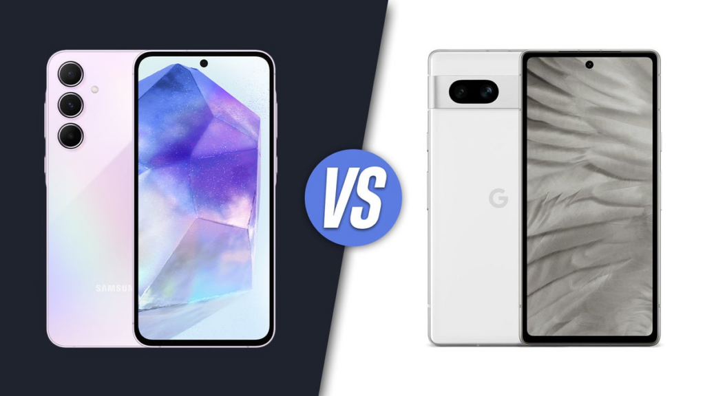 Galaxy A55 5G vs Pixel 7a：中端手机竞争全面对比