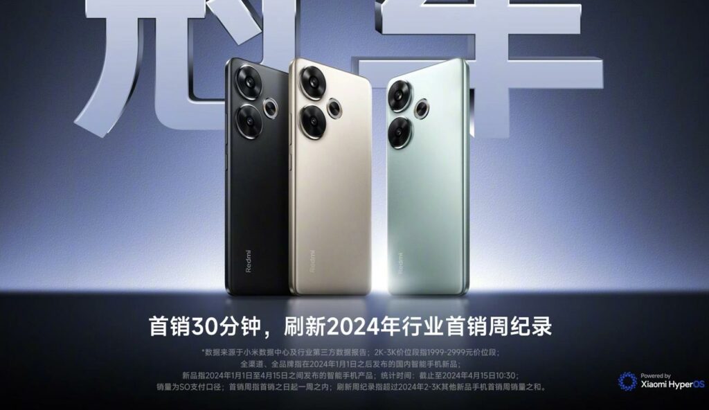 Redmi Turbo 3手机首销大获全胜，王腾送出小米SU7一年使用权作为回馈