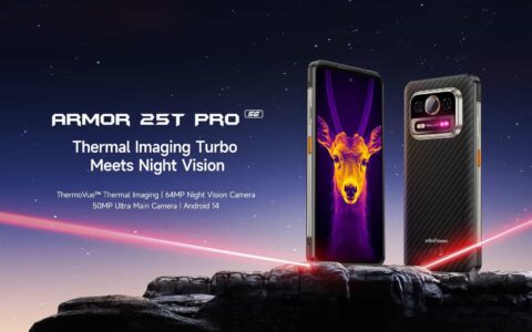 Ulefone 推出配备热成像和夜视功能的全新平价旗舰 Armor 25T Pro