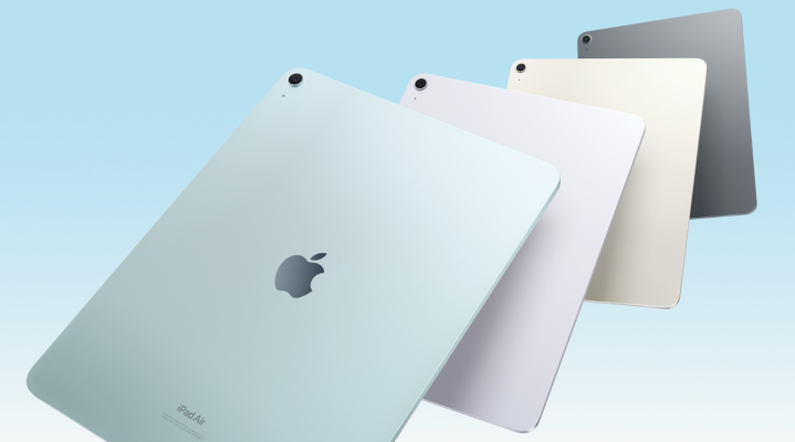 2024 年 iPad Air 的官方照片。