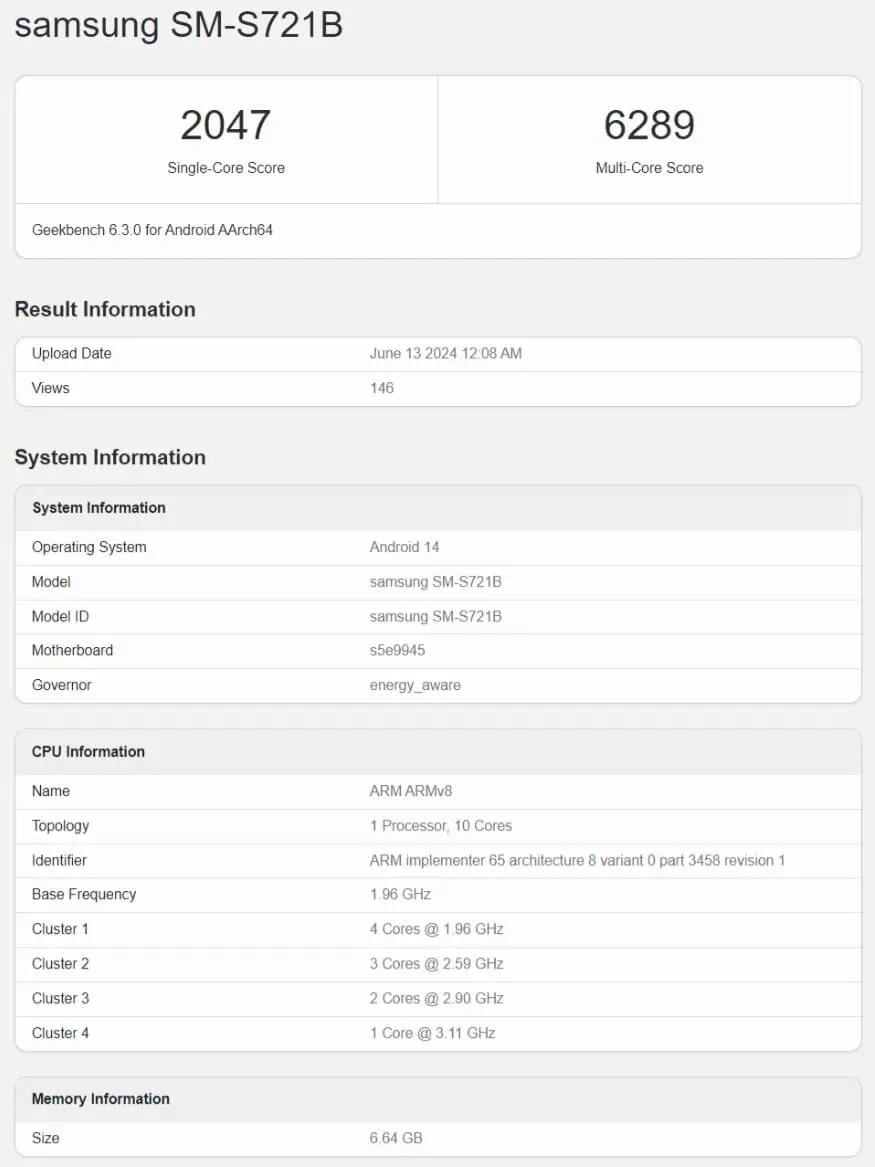 Galaxy S24 FE 搭载 Exynos 2400，Tab S10+ 搭载联发科芯片