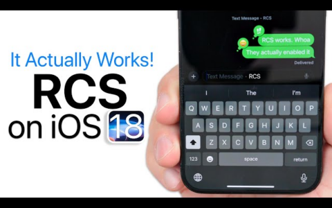 苹果终于跟上步伐：iOS 18 测试版用户正式支持 RCS