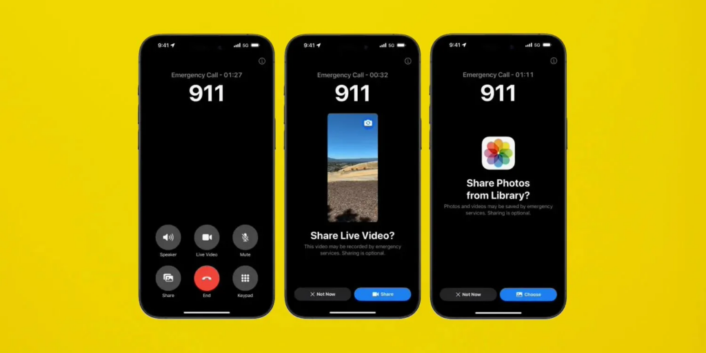 苹果iOS 18支持紧急呼叫视频通话：今秋将在美国上线