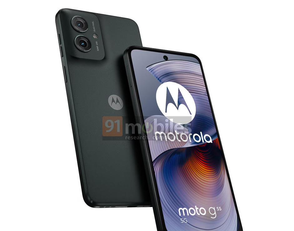 摩托罗拉 Moto G55 5G 完整设计与规格曝光：搭载 Dimensity 芯片、50MP 相机、大电池